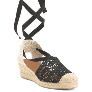 DALSON  CROCHET  Lace Up SANDALS Espadrilles 4T2